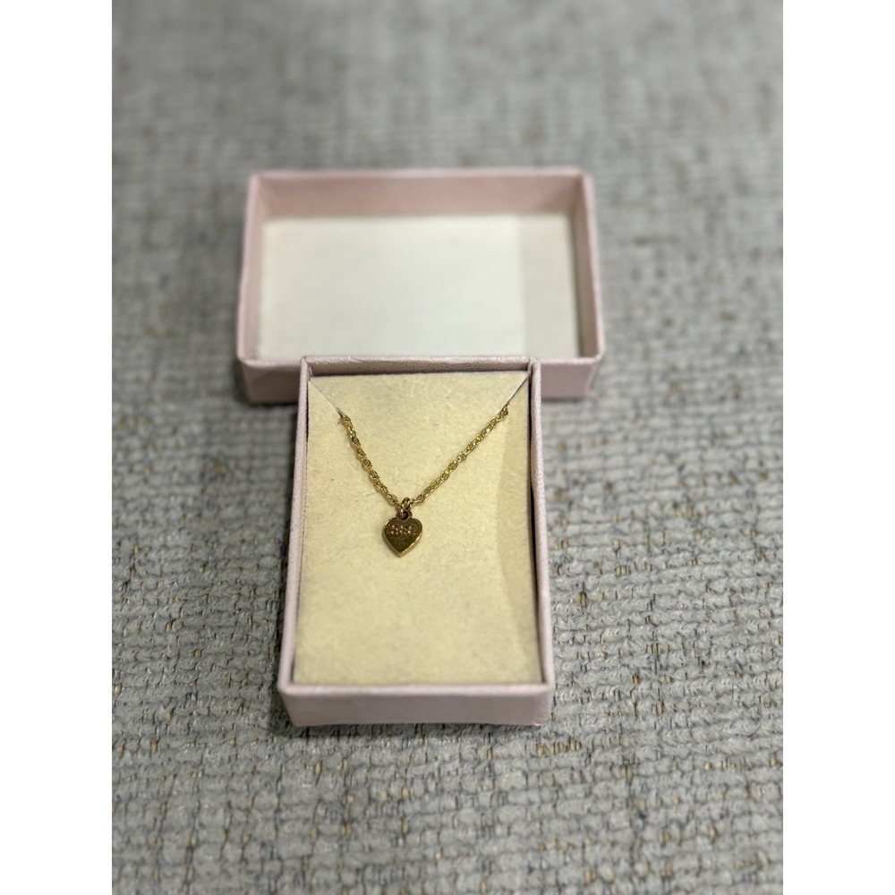 Vintage "Ginny's Necklace" by Shirley's Dollhouse – Gold Heart Pendant - Picture 5 of 5